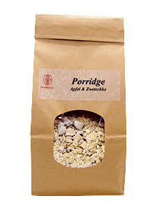 Porridge apple plum